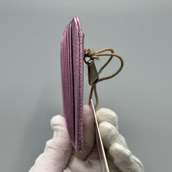 HOBO Pink Metallic Euro Slide Card Case ID Passport Holder - Picture 5 of 14